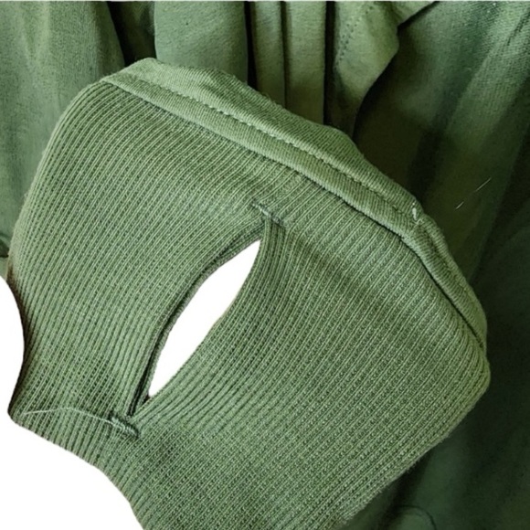 Cuddl Duds Stylish smooth soft Green Lightweight Comfort Drape Front Cardigan - Picture 5 of 8